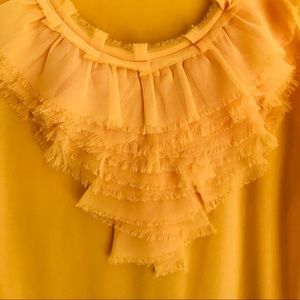 The Limited bright yellow blouse